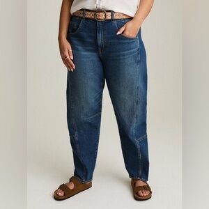 Festi High-Rise Barrel Jean Size 16R in Color Queens Park